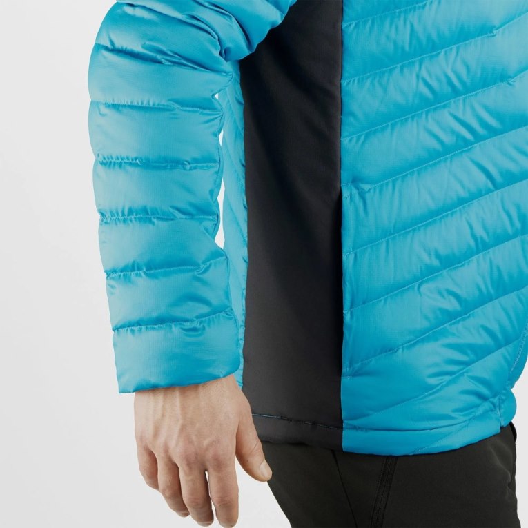 Turquoise Salomon Essential Xwarm Down Men's Insulated Jackets | PH 03917D